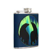 Flasche mit Bärenkunst, kundenspezifisch, Getränke Flachmann (Rechts)