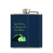 Flasche mit Bärenkunst, kundenspezifisch, Getränke Flachmann (Rückseite)