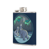 Flasche mit Bärenkunst, kundenspezifisch, Getränke Flachmann (Links)