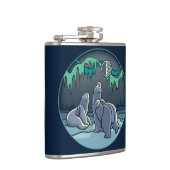 Flasche mit Bärenkunst, kundenspezifisch, Getränke Flachmann (Rechts)