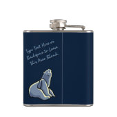 Flasche mit Bärenkunst, kundenspezifisch, Getränke Flachmann (Rückseite)