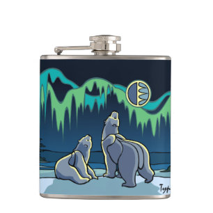 Flasche mit Bärenkunst, kundenspezifisch, Getränke Flachmann