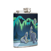 Flasche mit Bärenkunst, kundenspezifisch, Getränke Flachmann (Rechts)