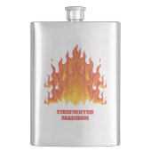 Flasche mit benutzerdefiniertem Text Flachmann (Vorderseite)