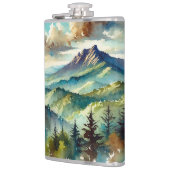 Flasche mit Berglandschaftsdesign - Adventure-R Flachmann (Links)
