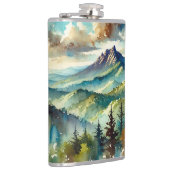 Flasche mit Berglandschaftsdesign - Adventure-R Flachmann (Rechts)