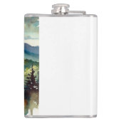 Flasche mit Berglandschaftsdesign - Adventure-R Flachmann (Rückseite)