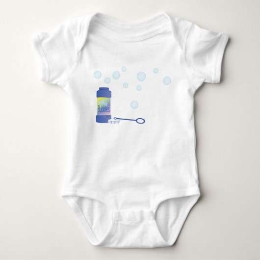 Flasche mit Bläschen Baby Strampler (Vorderseite)