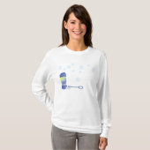 Flasche mit Bläschen T-Shirt (Vorne ganz)