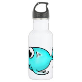 Flasche mit blauem Fisch Trinkflasche (Vorderseite)