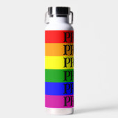 Flasche mit dem Flag Farbe Wasser (Vorne)