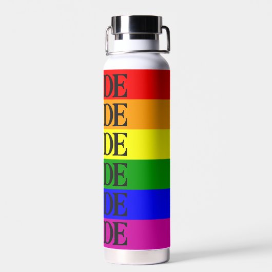 Flasche mit dem Flag Farbe Wasser (Rückseite)