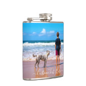 Flasche mit dem Foto des Hauses mit benutzerdefini Flachmann (Rechts)