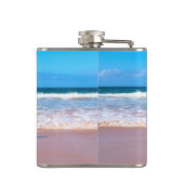 Flasche mit dem Foto des Hauses mit benutzerdefini Flachmann (Rückseite)