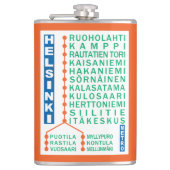 Flasche mit dem individuelle Name der U-Bahnstatio Flachmann (Vorderseite)