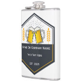 Flasche mit dem Logo "Custom Craft Beer" Flachmann (Links)