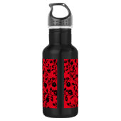 Flasche mit dem Namen Edelstahlflasche (Rückseite)