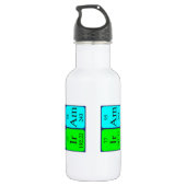 Flasche mit dem periodischen Tafelnamen Iram Trinkflasche (Rückseite)