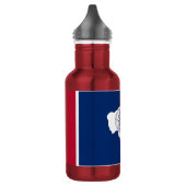 Flasche mit der Flaggenfreigabe des "Wyoming State Trinkflasche (Links)