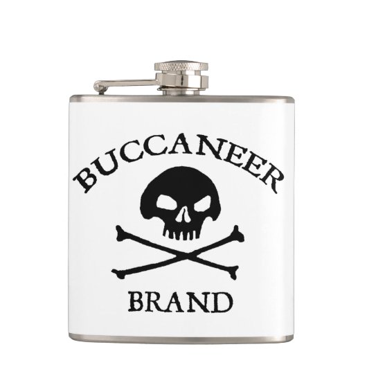 Flasche mit der Marke Buccaneer Flachmann (Vorderseite)