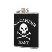 Flasche mit der Marke Buccaneer Flachmann (Links)