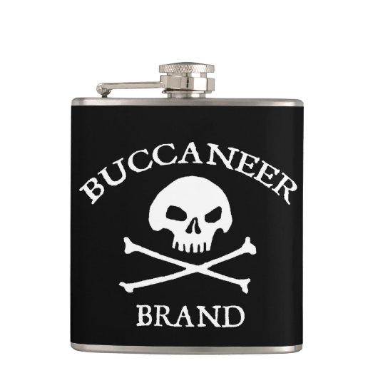 Flasche mit der Marke Buccaneer Flachmann (Vorderseite)