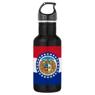 Flasche mit der Staatsflagge von Missouri Edelstahlflasche