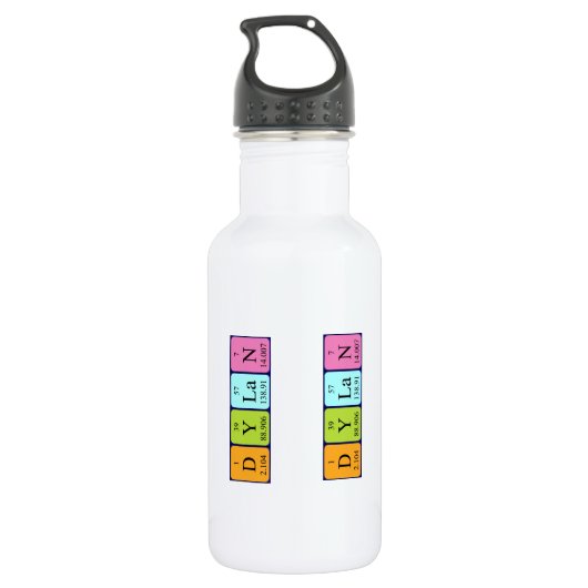 Flasche mit Dylan Flasche mit periodischem Tabelle Trinkflasche (Rückseite)