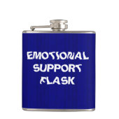 Flasche mit emotionaler Unterstützung Flachmann (Vorderseite)