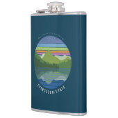 Flasche mit Evergreen Staat Flachmann (Links)