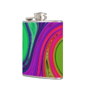 Flasche mit Farbschlauch Flachmann (Links)