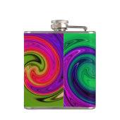 Flasche mit Farbschlauch Flachmann (Rückseite)