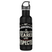 Flasche mit Fierce und ohne Angst Edelstahlflasche (Vorderseite)
