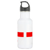 Flasche mit georgischer Flagge Edelstahlflasche (Rückseite)