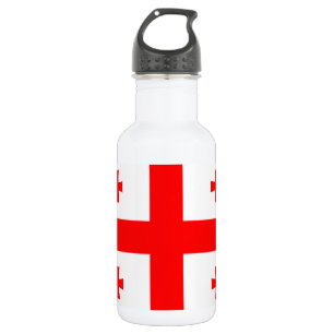 Flasche mit georgischer Flagge Edelstahlflasche