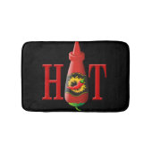 Flasche mit heißer Soße Badematte (Vorderseite)