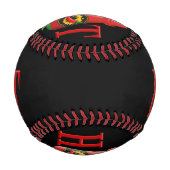Flasche mit heißer Soße Baseball (Rückseite)