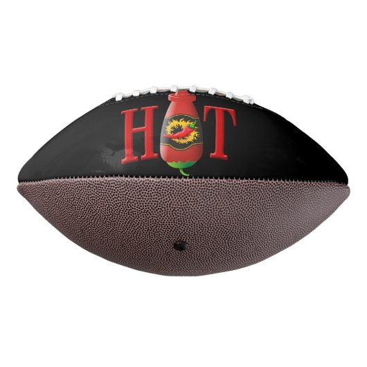 Flasche mit heißer Soße Football (Gedreht 270)