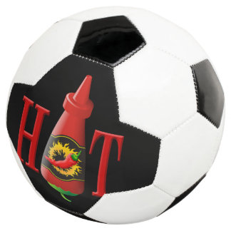 Flasche mit heißer Soße Fußball