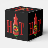 Flasche mit heißer Soße Geschenkschachtel (Rückseite)