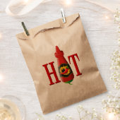 Flasche mit heißer Soße Geschenktütchen (Ausgeschnitten)