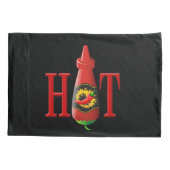 Flasche mit heißer Soße Kissenbezug (Rückseite)