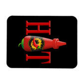 Flasche mit heißer Soße Magnet (Horizontal)