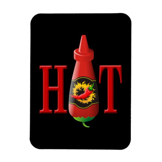 Flasche mit heißer Soße Magnet (Vertikal)