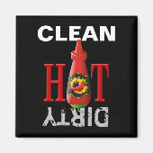 Flasche mit heißer Soße Magnet (Vorne)