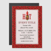 Flasche mit heißer Soße Magnetkarte (Vorne/Hinten)