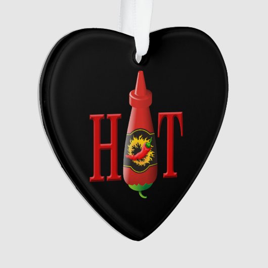 Flasche mit heißer Soße Ornament (Vorderseite)