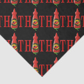 Flasche mit heißer Soße Seidenpapier (Ausschnitt)