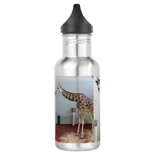 Flasche mit Heißwasser Edelstahlflasche (Links)