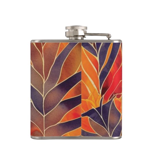 Flasche mit Herbst Flachmann (Rückseite)